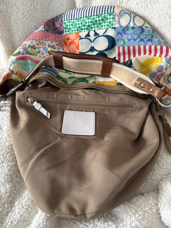 Vintage Y2K Coach Patchwork Hamptons Hobo Scribble Shoulder Bag Purse Floral - Picture 15 of 16